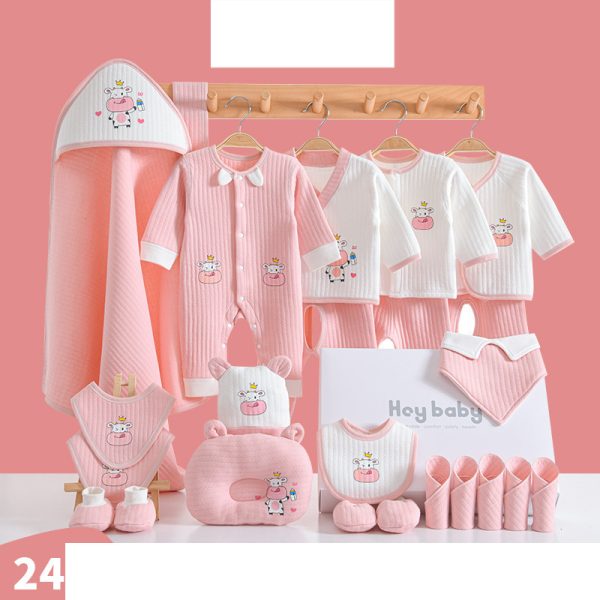 Fashion Cotton Winter Baby Clothes Full Moon Gift Set - Image 9