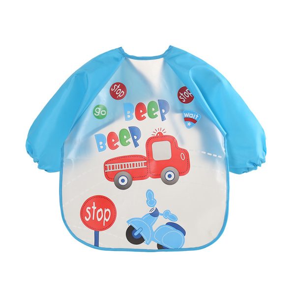 2021 EVA food clothes baby clothes children's long-sleeved anti-dressing clothes baby bib bib - Image 6