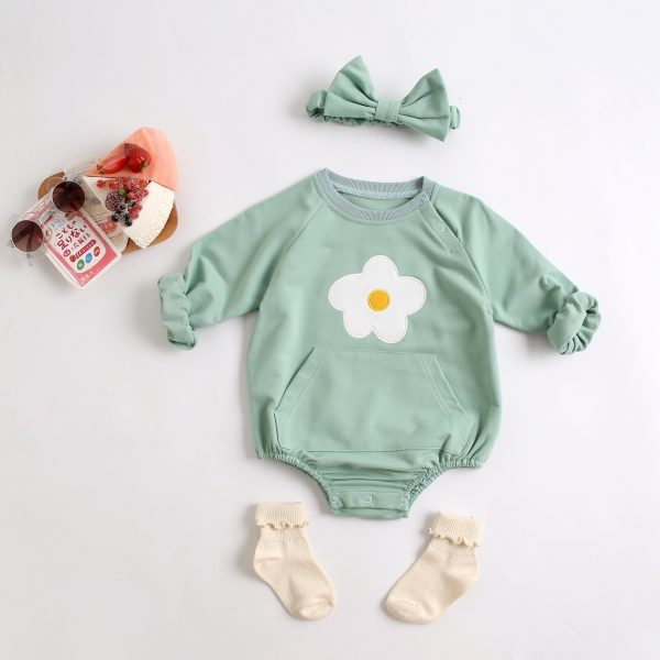 Baby's One-Piece Clothes Baby's Spring And Autumn Baby Clothes - Image 3