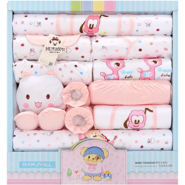 18-piece Cotton Newborn Gift Box Baby Clothes Set Newborn Baby Underwear Supplies - Image 2