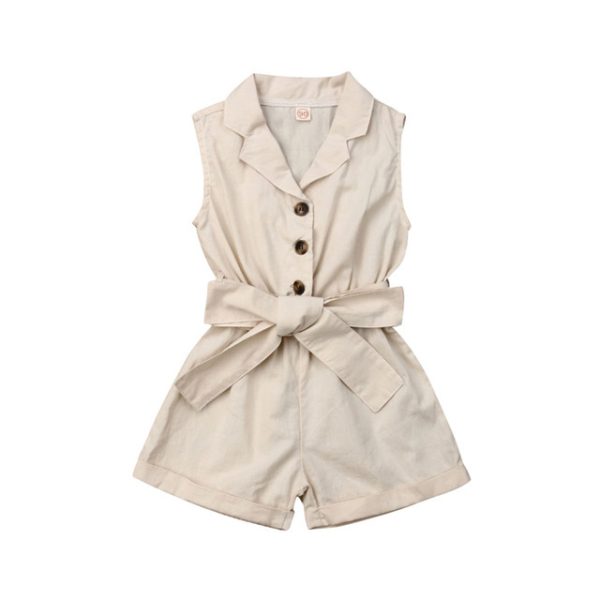 Baby Clothes Sleeveless One Pieces Romper Jumpsuit For Girls - Image 4
