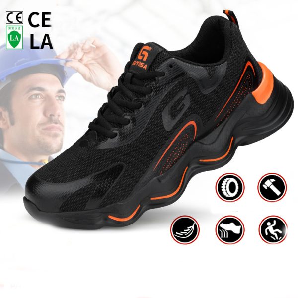 Steel Toe Shoes For Men Work Safety Shoes Nonslip Indestructible Sneakers - Image 8
