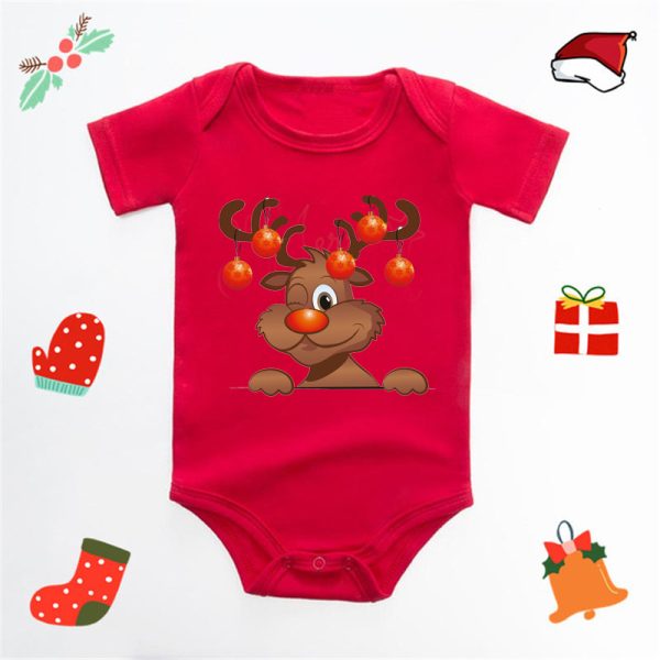 Baby Romper Jumpsuit Red Fart Clothes - Image 6
