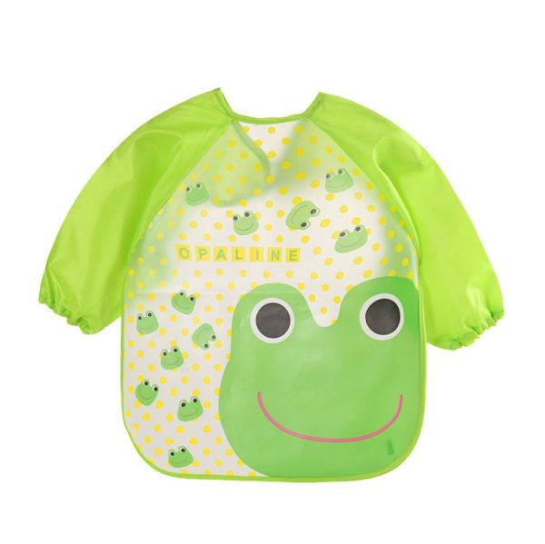 2021 EVA food clothes baby clothes children's long-sleeved anti-dressing clothes baby bib bib - Image 7