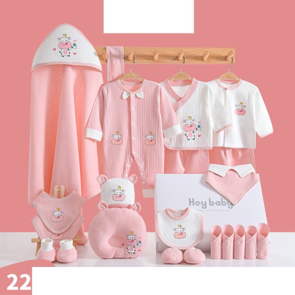 Fashion Cotton Winter Baby Clothes Full Moon Gift Set - Image 3