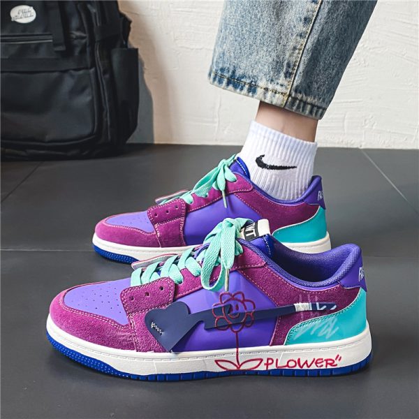 Mens Fashionable And Versatile Graffiti Shoes - Image 2