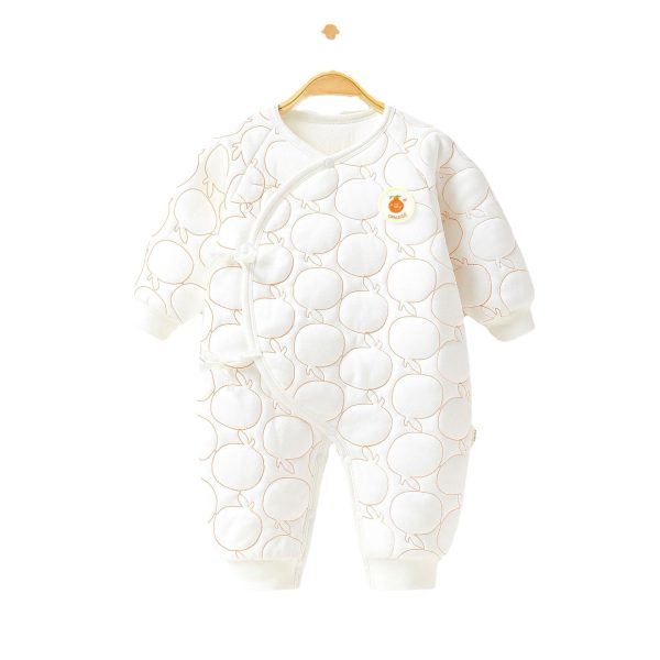 Baby Onesie Baby Warm Clip Cotton Thin Cotton Butterfly Clothes Ha Clothes Climbing Suit - Image 6