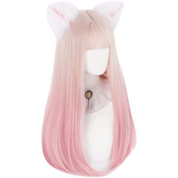 Waist Length Straight Hair Anime Cos - Image 6