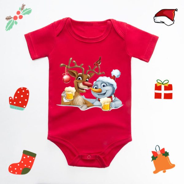 Baby Romper Jumpsuit Red Fart Clothes - Image 4