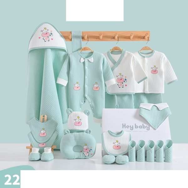 Fashion Cotton Winter Baby Clothes Full Moon Gift Set - Image 4