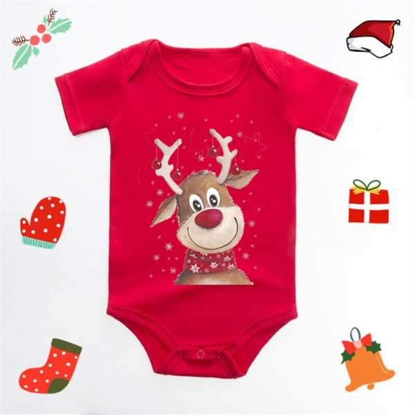 Baby Romper Jumpsuit Red Fart Clothes - Image 10