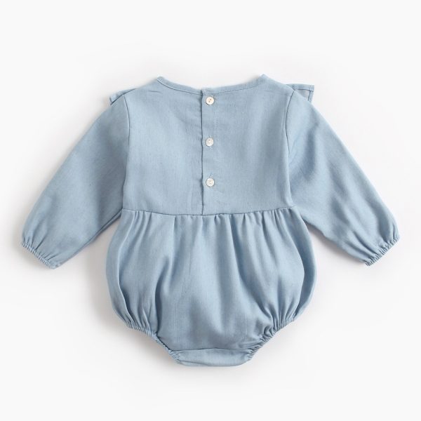 Baby Denim Clothes Bodysuit Wrap Fart Romper - Image 2