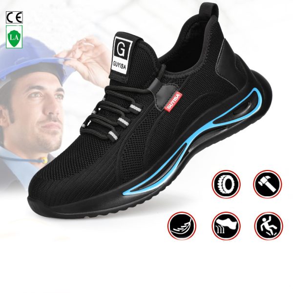Steel Toe Shoes For Men Work Safety Shoes Nonslip Indestructible Sneakers - Image 7