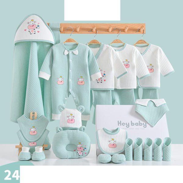 Fashion Cotton Winter Baby Clothes Full Moon Gift Set - Image 2