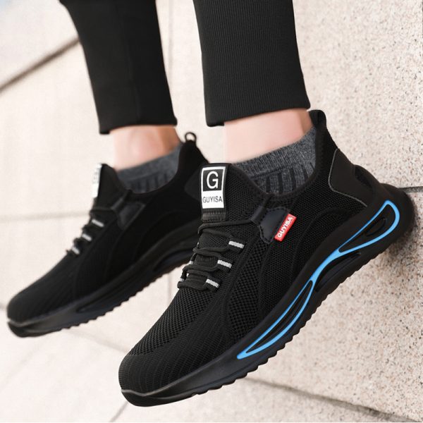 Steel Toe Shoes For Men Work Safety Shoes Nonslip Indestructible Sneakers - Image 2