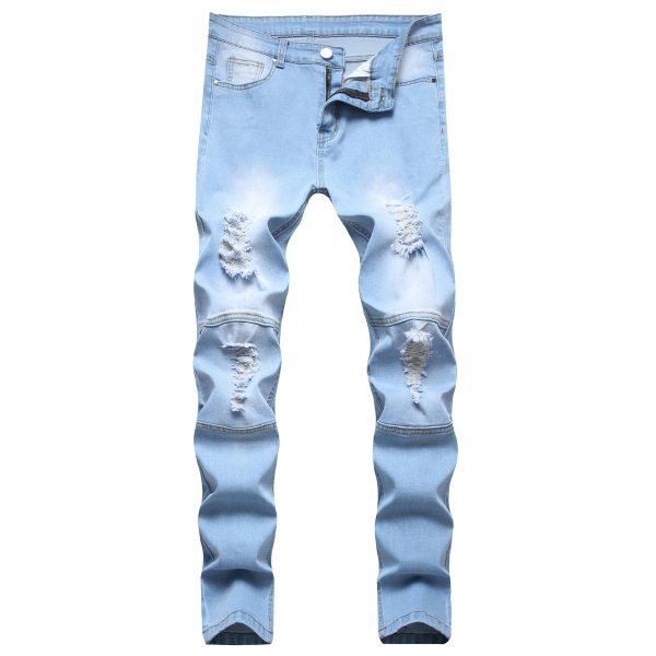European And American Slim Straight Zipper Pleated Men - Image 3