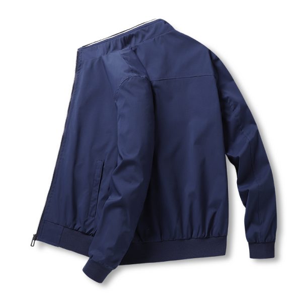 Spring And Autumn Stand Collar Jacket Men - Image 5