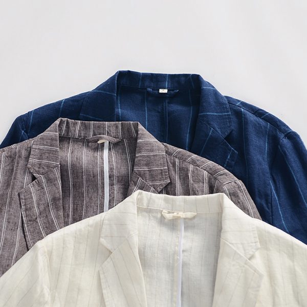 Fashion Striped Casual Jacket Men - Image 5
