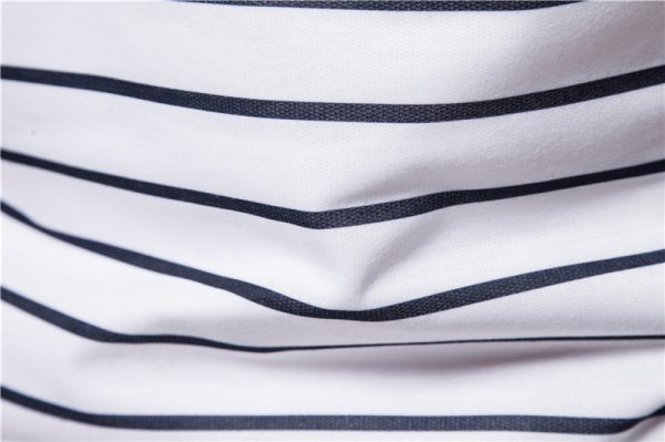 Summer New European And American Men's Fashion Striped Stitching Contrast Color Short Sleeve Lapel T-shirt Polo Shirt Men - Image 6