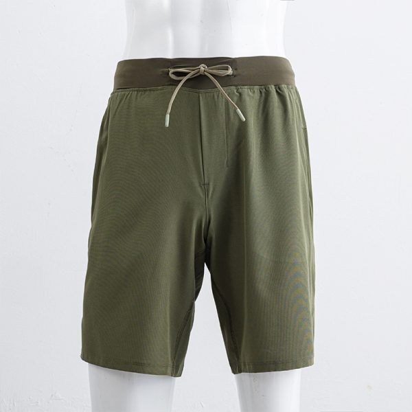 Handphone-friendly Stretch Unlined Loose Sports Running Quick-drying Knee Length Pants - Image 6