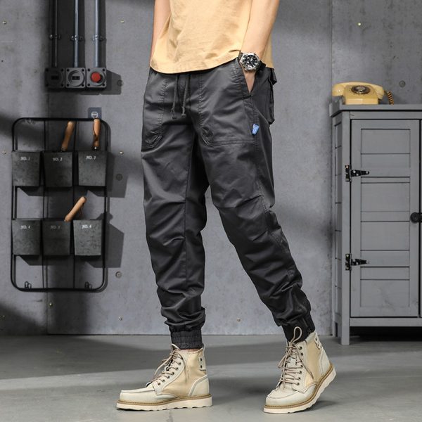 Multi-pocket Washed Cotton Micro-stretch Slacks - Image 2