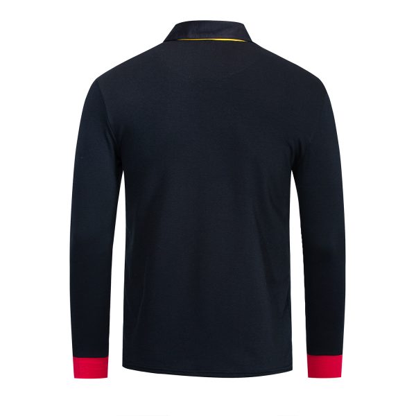 Men Colorblock Short Sleeve Polo Shirt - Image 3