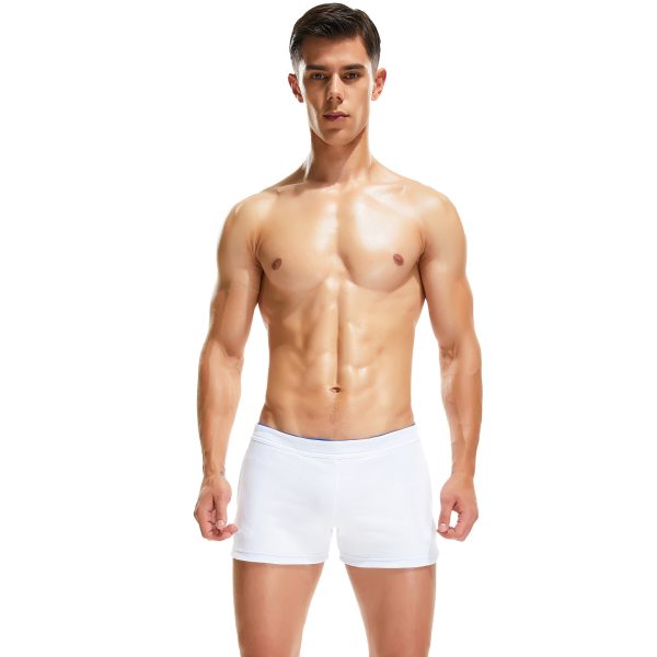 Casual Men's Shorts Cotton Solid Color Pocket Low Waist Sports Pants - Image 4