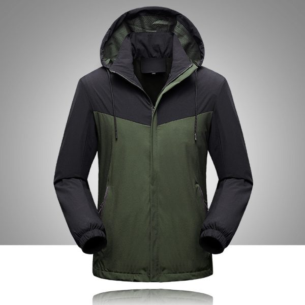 Men Stitching Trendy Elastic Casual Jacket - Image 3