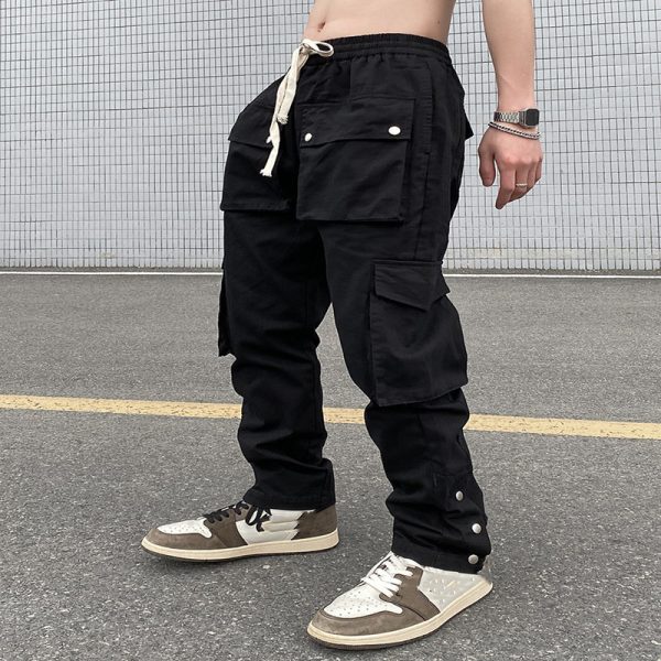 Vibe Wind Loose Straight Functional Overalls Trendy - Image 4