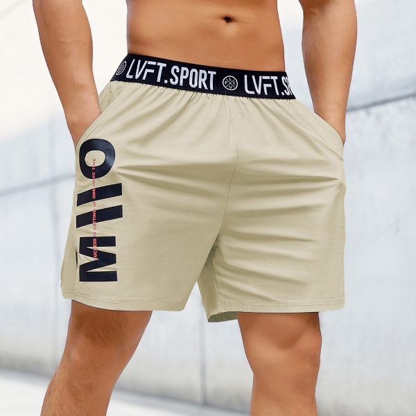 American Summer Workout Men's Shorts Sports Basketball Outdoor Exercise Loose Breathable Quick-drying Thin Elastic Pants - Image 4