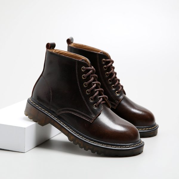 Martin Boots Women Belt Short Boots Women High Top Women - Image 3