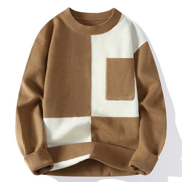 Men's Pullover Round Neck Warm Sweater - Image 3