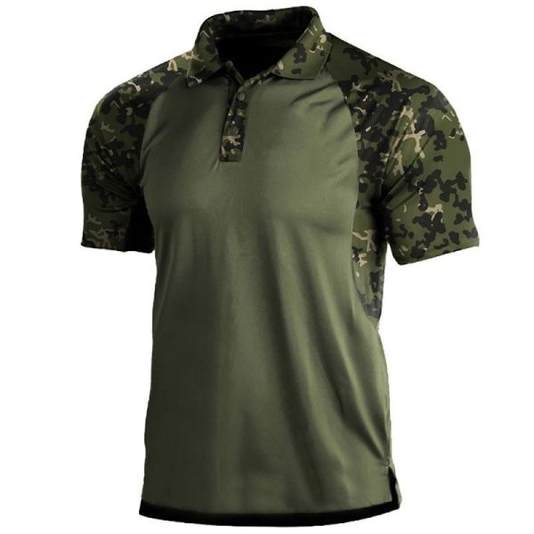 Polo Shirt Lapel Zipper Short-sleeved T-shirt Men - Image 2