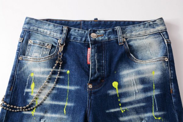 Men's Summer Paint Dot Hole Patch Shorts - Image 4