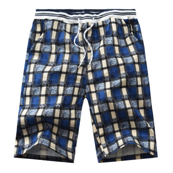 Summer Plaid Men's Casual Shorts - Image 2