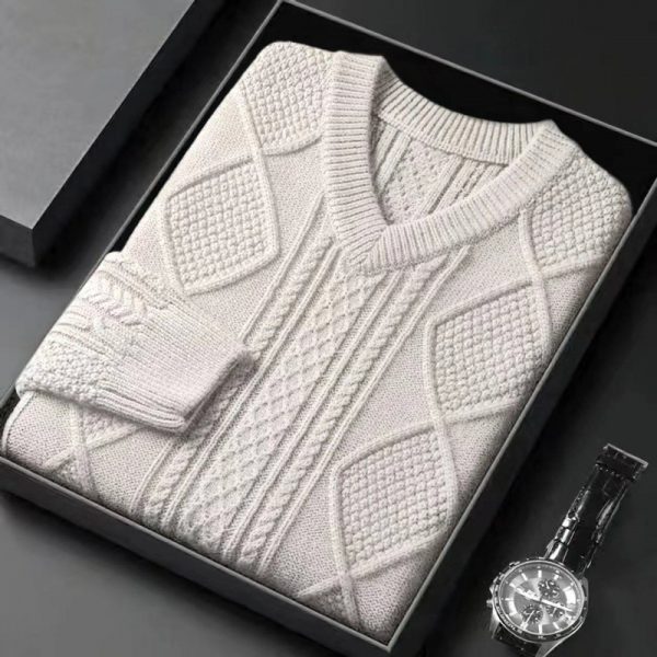 Men's Thickened Thermal Base Sweater - Image 7