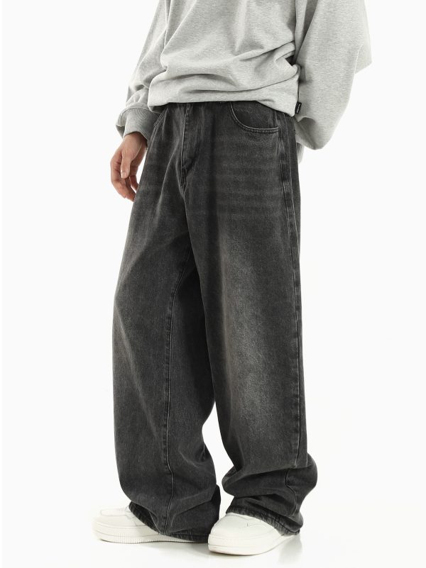 Men's Retro Straight Wide Leg Jeans - Image 4