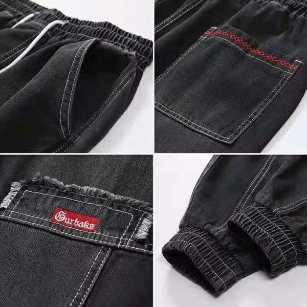 Plus Size Wide Leg Harem Casual Pants For Men - Image 6