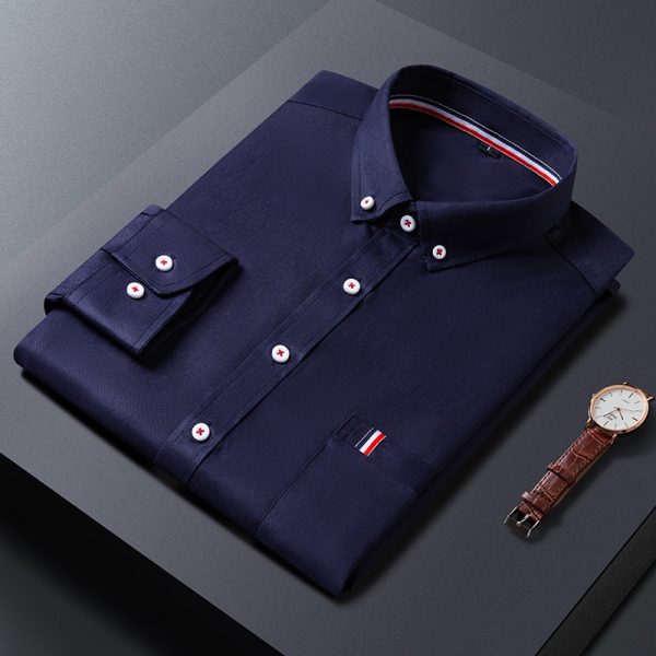 Mens Casual Shirt Fashion Business Dress Shirts Men Clothes - Image 5