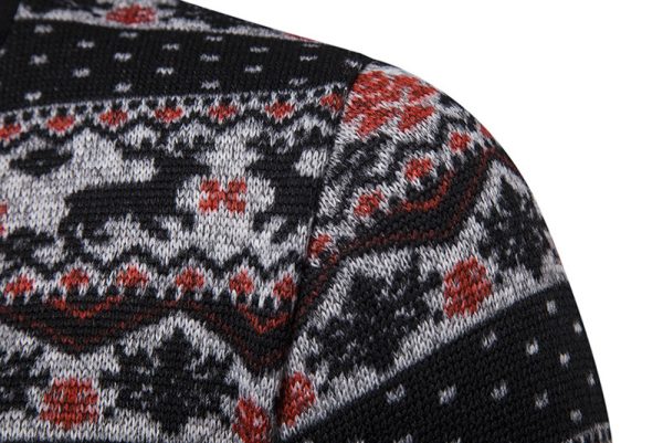 Elk Fashion Dynamic Color Block Men's Sweater - Image 4