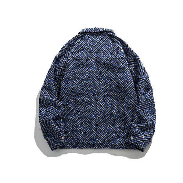 Japanese Campus Personality Decorative Line Jacket Men - Image 4