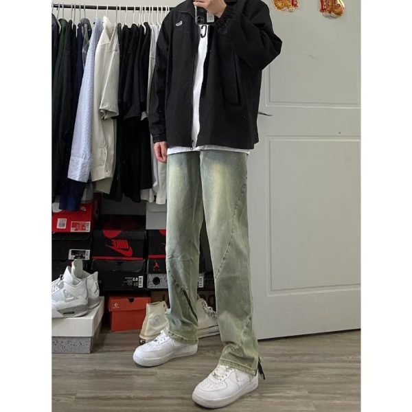 Men's Overalls Functional Zipper Design Sense - Image 3