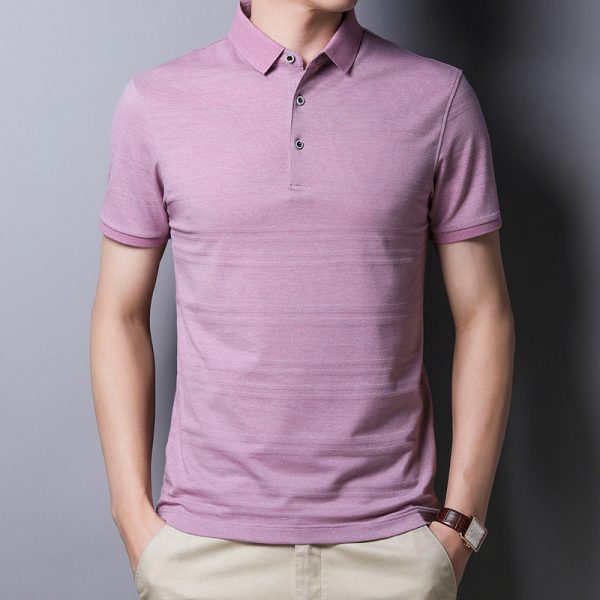 Lapel ice silk polo shirt - Image 2