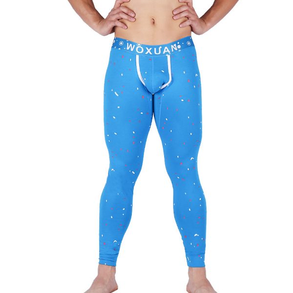 Men's Cotton Printed Trousers Warm Cotton Slim Fit - Image 6