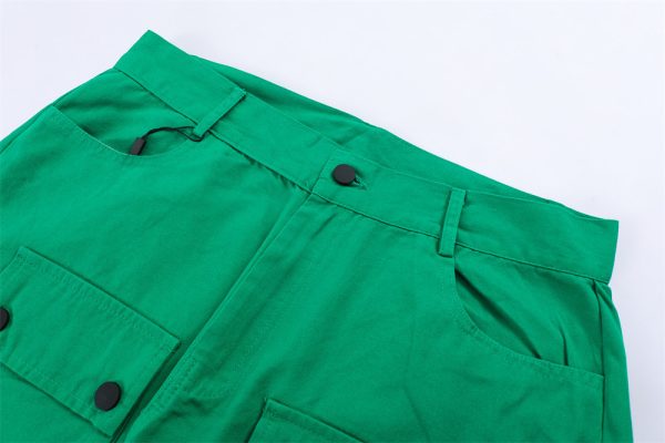 High Street Loose Hem Zip-Slit Straight-Leg Trousers - Image 6