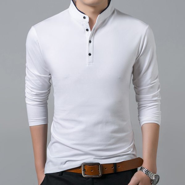 Fashion business casual men's POLO shirt - Image 3