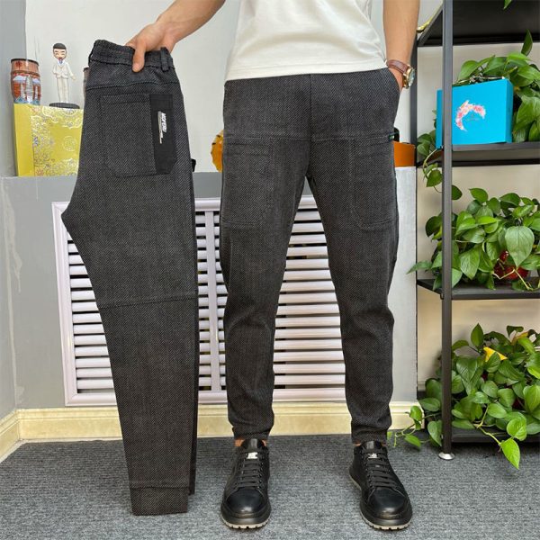 Men's Jeans Trend Small Feet Casual Trousers - Image 2