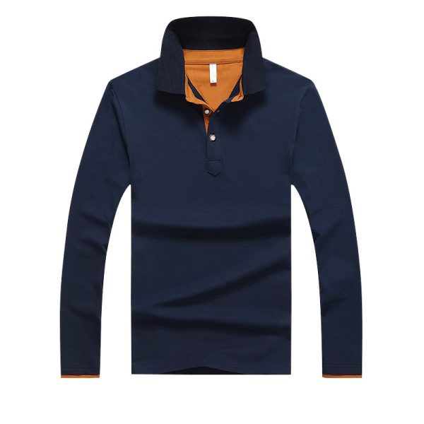 Men's Long Sleeve Business Plus Size POLO Shirt - Image 4