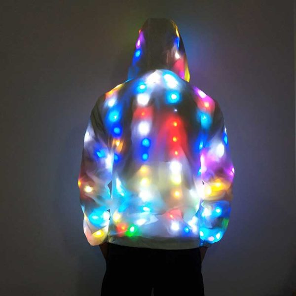 Men LED Luminous Clothes Colorful Jacket - Image 6