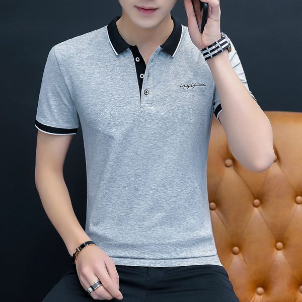 Men's summer business polo shirt - Image 4